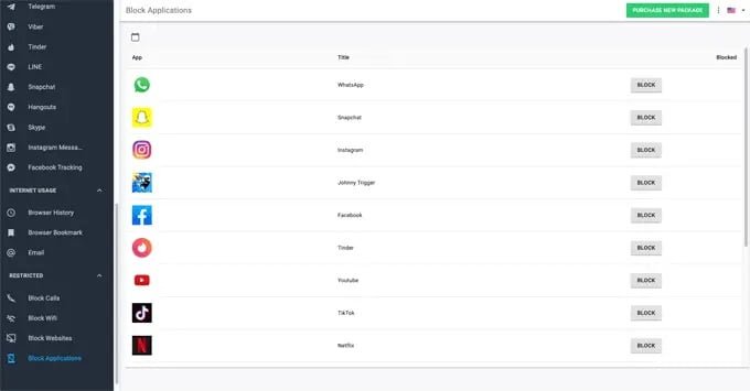 Bloquer les applications