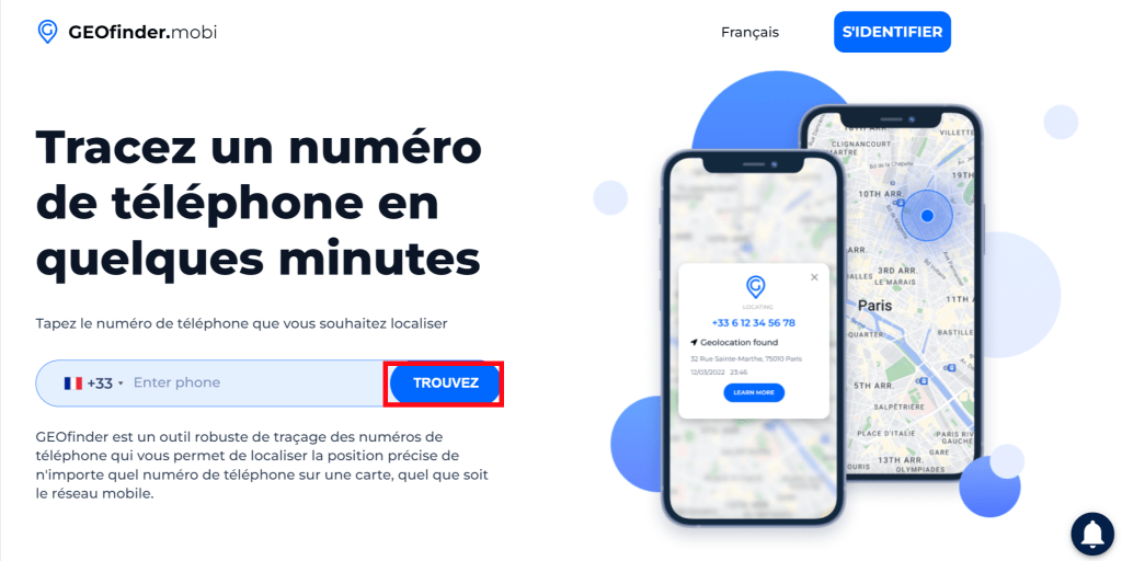 créez votre compte geofinder